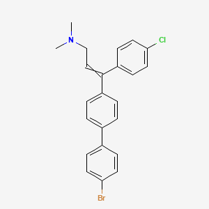 3-[4-(4-bromophenyl)phenyl]-3-(4-chlorophenyl)-N,N-dimethylprop-2-en-1-amine