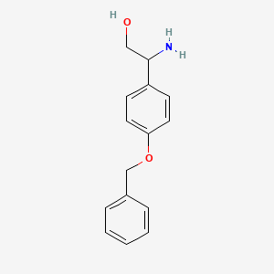 molecular formula C15H17NO2 B12050892 2-Amino-2-[4-(benzyloxy)phenyl]ethanol 