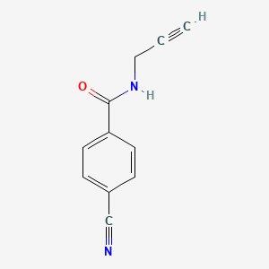 molecular formula C11H8N2O B12050923 4-Cyano-N-(prop-2-YN-1-YL)benzamide CAS No. 82225-35-2