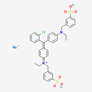molecular formula C37H36ClN2NaO6S2+ B12050925 Alizarin green, AldrichCPR 
