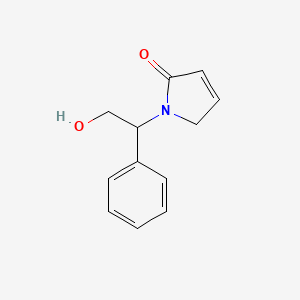 molecular formula C12H13NO2 B12050966 1-(2-Hydroxy-1-phenylethyl)-1,5-dihydropyrrol-2-one 