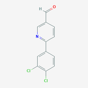 molecular formula C12H7Cl2NO B12051023 6-(3,4-Dichlorophenyl)nicotinaldehyde 
