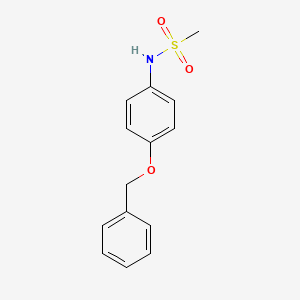 molecular formula C14H15NO3S B1205104 N-(4-phenylmethoxyphenyl)methanesulfonamide CAS No. 157187-49-0