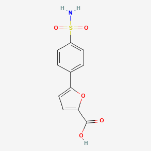 molecular formula C11H9NO5S B12051043 5-(4-Sulfamoylphenyl)furan-2-carboxylic acid CAS No. 773871-34-4