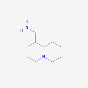 molecular formula C10H20N2 B12051045 2H-Quinolizine-1-methanamine, octahydro- CAS No. 22342-32-1