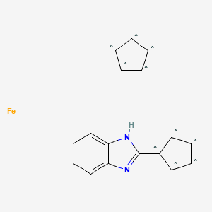 molecular formula C17H14FeN2 B12051056 2-Ferrocenyl-benzimidazole, 97%, AldrichCPR 