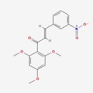 molecular formula C18H17NO6 B12051064 (2E)-3-(3-nitrophenyl)-1-(2,4,6-trimethoxyphenyl)prop-2-en-1-one 