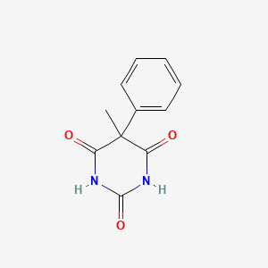 molecular formula C11H10N2O3 B1205109 苯甲基巴比妥酸 CAS No. 76-94-8