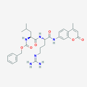 molecular formula C30H38N6O6 B120511 Z-Leu-Arg-7-Amino-4-Methylcoumarin CAS No. 156192-32-4