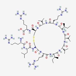 molecular formula C63H118N24O13S2 B12051100 H-Arg-Leu-Cys(1)-Arg-Ile-Val-Val-Ile-Arg-Val-Cys(1)-Arg-OH 
