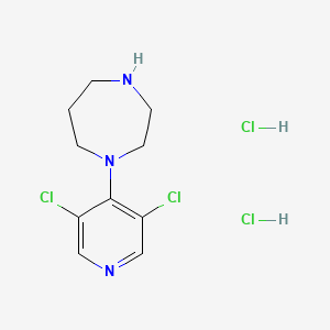 molecular formula C10H15Cl4N3 B12051119 1-(3,5-Dichloropyridin-4-yl)homopiperazine dihydrochloride 