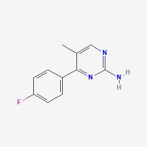 molecular formula C11H10FN3 B12051122 4-(4-Fluorophenyl)-5-methyl-2-pyrimidinamine CAS No. 874814-29-6