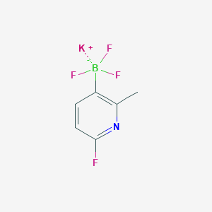 molecular formula C6H5BF4KN B12051133 Potassium 6-fluoro-2-methylpyridine-3-trifluoroborate CAS No. 1150654-88-8