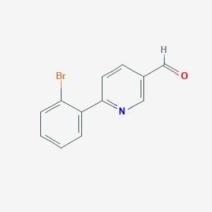 molecular formula C12H8BrNO B12051150 6-(2-Bromophenyl)nicotinaldehyde CAS No. 898404-58-5