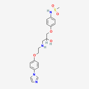 molecular formula C21H26N4O5S B1205117 Ersentilide CAS No. 128264-20-0
