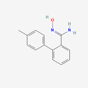 molecular formula C14H14N2O B12051188 (Z)-N'-Hydroxy-4'-methyl-[1,1'-biphenyl]-2-carboximidamide 