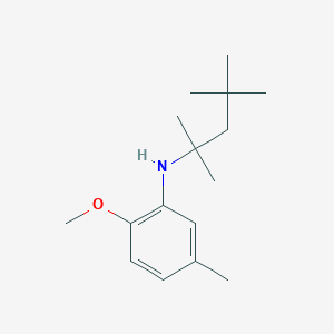 molecular formula C16H27NO B12051205 2-methoxy-5-methyl-N-(2,4,4-trimethylpentan-2-yl)aniline 