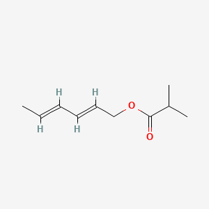 molecular formula C10H16O2 B12051215 2,4-Hexadienyl isobutyrate CAS No. 73545-16-1