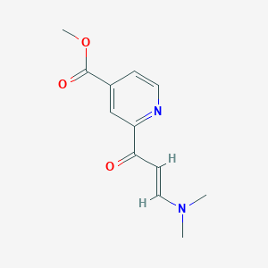 molecular formula C12H14N2O3 B12051230 Methyl (E)-2-(3-(dimethylamino)acryloyl)isonicotinate 