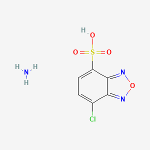 molecular formula C6H6ClN3O4S B1205124 4-Chloro-7-sulfobenzofurazan ammonium salt CAS No. 81377-14-2