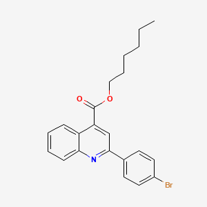 molecular formula C22H22BrNO2 B12051274 Hexyl 2-(4-bromophenyl)quinoline-4-carboxylate 