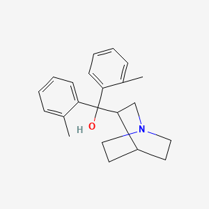 molecular formula C22H27NO B1205128 Sequifenadine CAS No. 57734-69-7