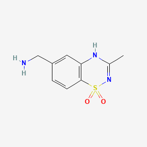 6-aminomethyl-3-methyl-4H-1,2,4-benzothiadiazine 1,1-dioxide