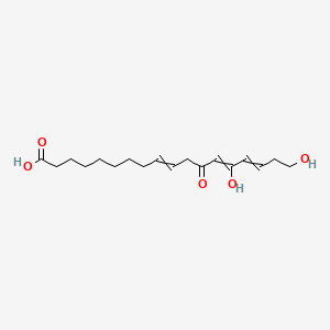 9,13,15-Octadecatrienoicacid, 14,18-dihydroxy-12-oxo-, (9Z,13Z,15E)-