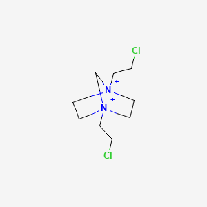1,4-Bis(2-chloroethyl)-1,4-diazoniabicyclo[2.2.1]heptane