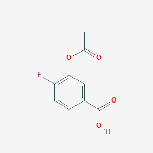 molecular formula C9H7FO4 B12051445 3-Acetoxy-4-fluorobenzoic acid 