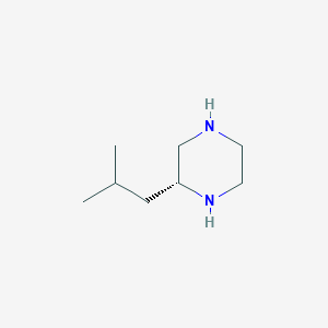 molecular formula C8H18N2 B12051452 (2R)-2-(2-methylpropyl)piperazine 