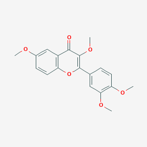 molecular formula C19H18O6 B12051479 3,6,3',4'-Tetramethoxyflavone 