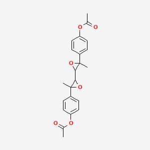 [4-[3-[3-(4-Acetyloxyphenyl)-3-methyloxiran-2-yl]-2-methyloxiran-2-yl]phenyl] acetate