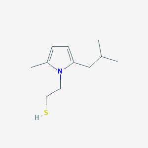 1H-Pyrrole-1-ethanethiol, 2-methyl-5-(2-methylpropyl)-