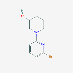 molecular formula C10H13BrN2O B12051605 1-(6-Bromopyridin-2-yl)piperidin-3-ol 