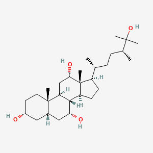 molecular formula C28H50O4 B1205161 24-Methylcholestane-3,7,12,25-tetrol CAS No. 93522-96-4