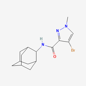 molecular formula C15H20BrN3O B1205163 N-(2-adamantyl)-4-bromo-1-methyl-3-pyrazolecarboxamide 