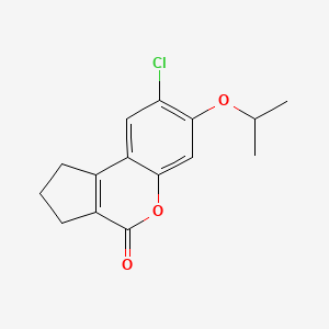 8-chloro-7-propan-2-yloxy-2,3-dihydro-1H-cyclopenta[c][1]benzopyran-4-one