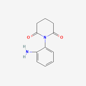 molecular formula C11H12N2O2 B12051767 1-(2-Aminophenyl)piperidine-2,6-dione 