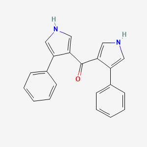 molecular formula C21H16N2O B12051771 Bis(4-phenyl-1H-pyrrol-3-yl)methanone CAS No. 833458-05-2