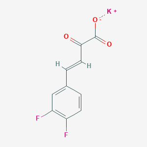 molecular formula C10H5F2KO3 B12051774 Potassium 4-(3,4-difluorophenyl)-2-oxobut-3-enoate 