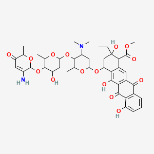 molecular formula C42H52N2O15 B1205183 Aclacinomycin X 
