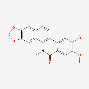 molecular formula C21H17NO5 B1205190 Oxynitidine CAS No. 548-31-2