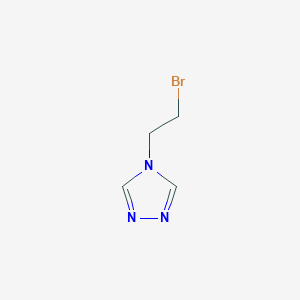 molecular formula C4H6BrN3 B12051905 4-(2-Bromoethyl)-4H-1,2,4-triazole, AldrichCPR 