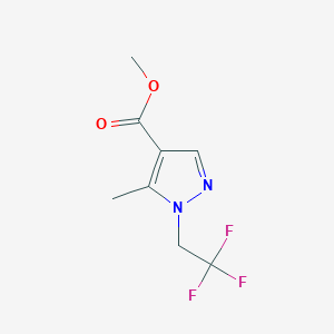 molecular formula C8H9F3N2O2 B12051948 Methyl 5-methyl-1-(2,2,2-trifluoroethyl)-1H-pyrazole-4-carboxylate CAS No. 1020722-67-1