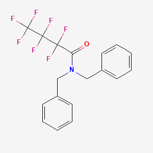 molecular formula C18H14F7NO B12051969 N,N-dibenzyl-2,2,3,3,4,4,4-heptafluorobutanamide 