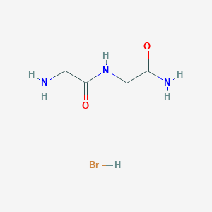 molecular formula C4H10BrN3O2 B12052044 Glycylglycinamide hydrobromide CAS No. 3479-49-0