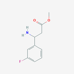 molecular formula C10H12FNO2 B12052056 Methyl 3-amino-3-(3-fluorophenyl)propanoate 