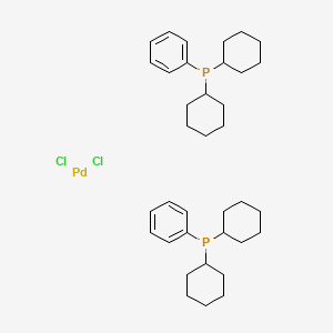 molecular formula C36H54Cl2P2Pd B12052125 Dichlorobis(dicyclohexylphenylphosphine)palladium(II) 