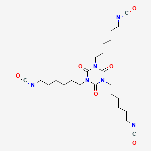 molecular formula C24H36N6O6 B1205225 1,3,5-Tris(6-isocyanatohexyl)-1,3,5-triazinane-2,4,6-trione CAS No. 3779-63-3